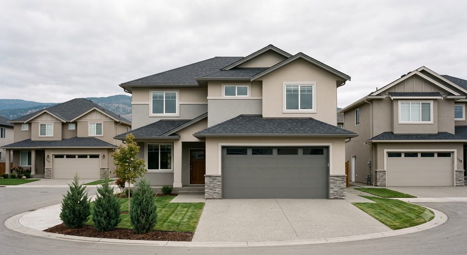 What the money buys now: 2,800 sq ft, three garage doors, no front door you would use.