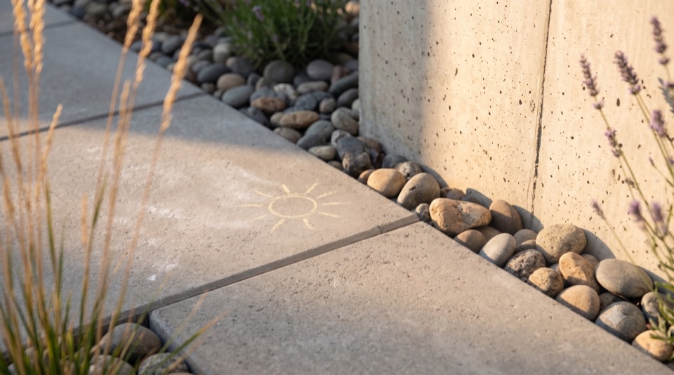 Chalk-friendly sidewalk.