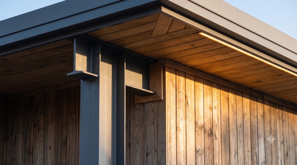Carport wing, up close.