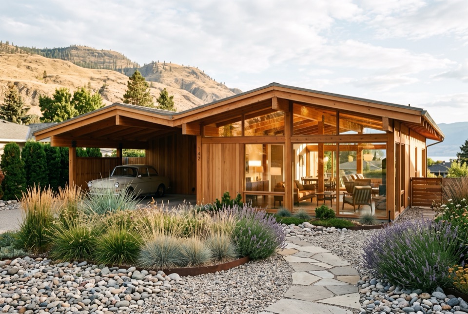 Gravel dry garden.