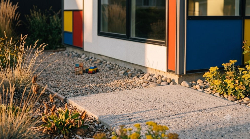 Play yard, up close.